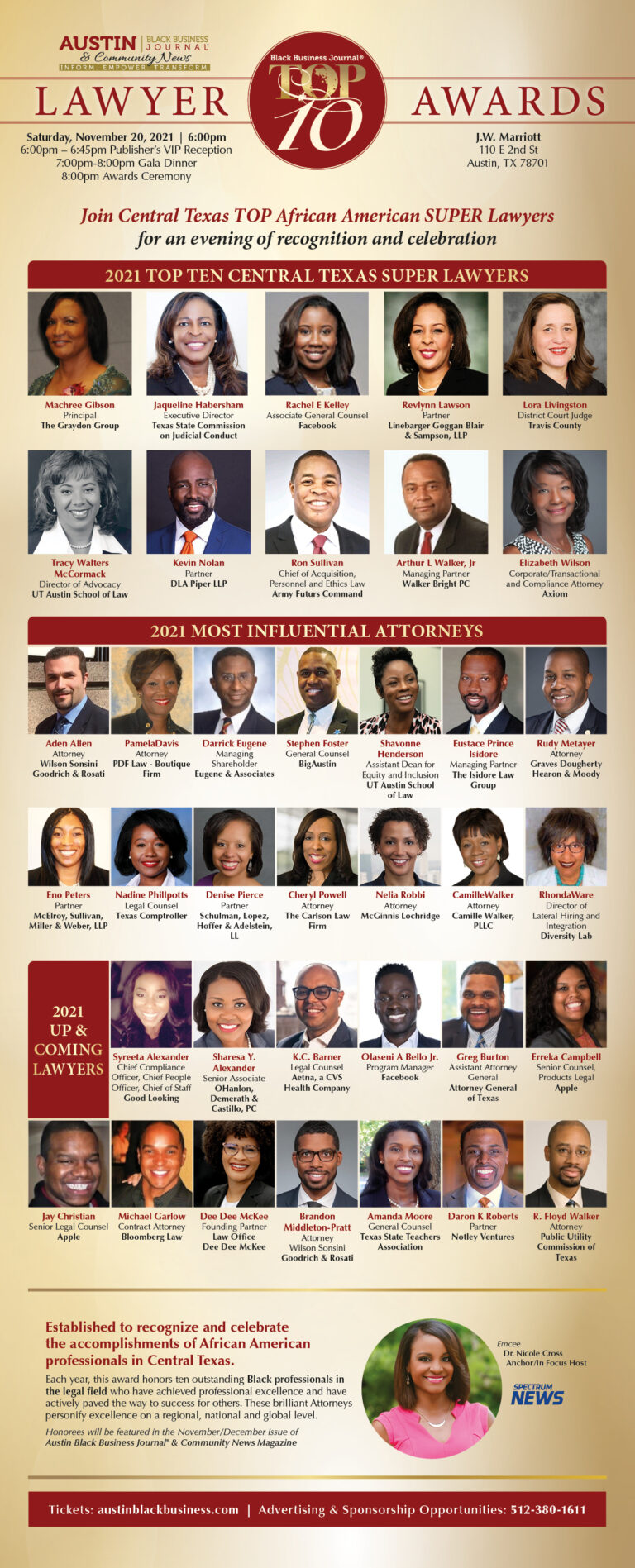 Austin Black Business Journal announced its Most Influential & Up
